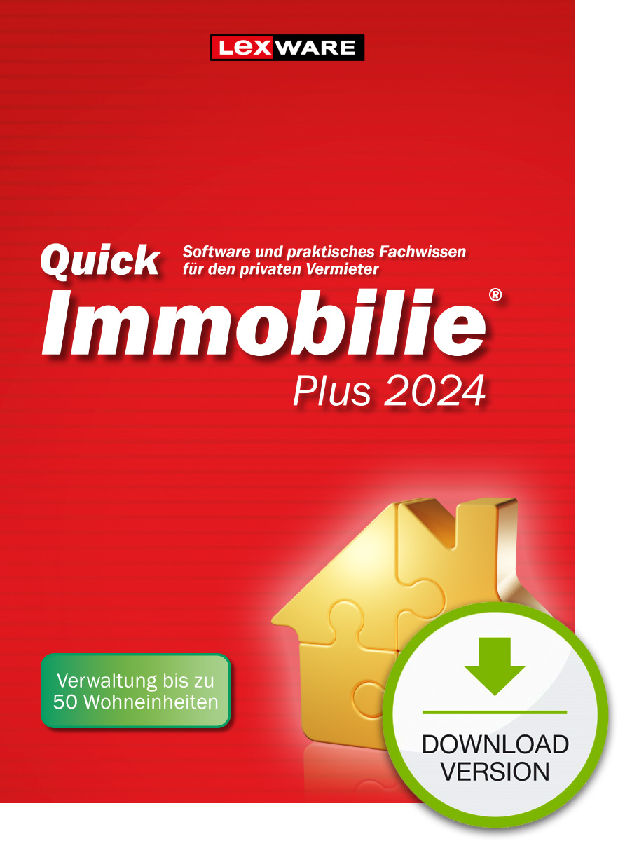 Lexware QuickImmobilie Plus 2024 Download – Software – Finanzen/Steuer