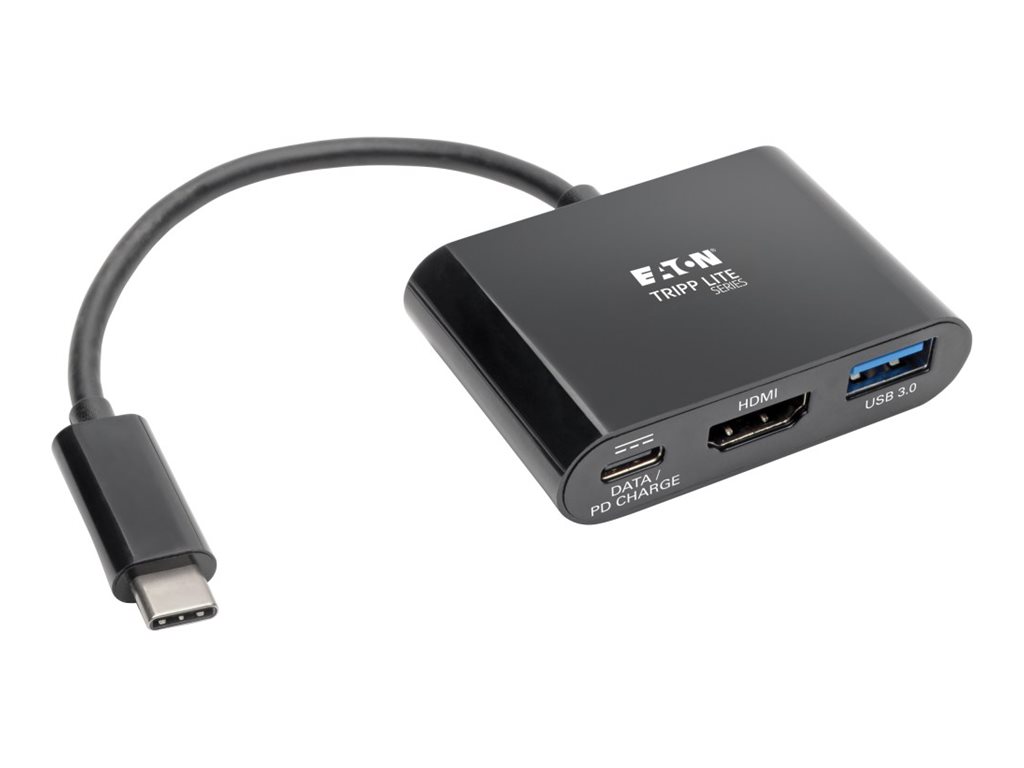 Tripp Eaton Tripp Lite Series USB C to HDMI Adapter w/USB-A Hub and PD Charging