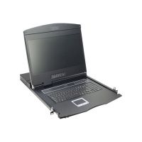 DIGITUS 19" LCD KVM Konsole, 8-Port VGA, deutsche Tastatur