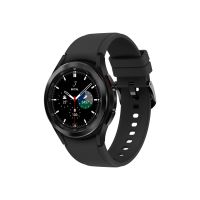 Samsung Galaxy Watch4 Classic - 42 mm - schwarz - intelligente Uhr mit Ridge Sport Band - Flouroelastomer - schwarz - Anzeige 3.04 cm (1.2")