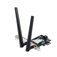 ASUS PCE-BE6500, Eingebaut, Kabellos, PCI Express, WLAN / Bluetooth, 2882 Mbit/s, Schwarz, Edelstahl