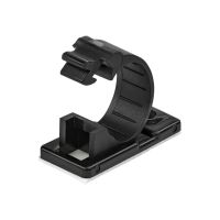 StarTech.com 100 Selbstklebende Kabelklemmen Mittel - PC Kabelmanagement/Kabelhalterung - Kabel Organisator - Netzwerk/USB/Ethernet Kabelclips - Nylonklemme UL/94V-2 Brandklasse - Schwarz (CBMCC2)