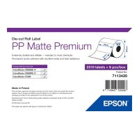 Epson Premium - Polypropylen (PP) - matt - permanenter Acrylklebstoff - 76 x 51 mm 13860 Etikett(en) (6 Rolle(n)