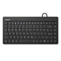 KeySonic KSK-3230IN, Mini, Kabelgebunden, USB, QWERTY, Schwarz