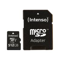 Intenso Premium - Flash-Speicherkarte (microSDXC-an-SD-Adapter inbegriffen)