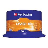 Verbatim 50 x DVD-R - 4.7 GB 16x - mattsilber