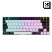 Sharkoon SKILLER SGK50 S3, Kabelgebunden, USB, Mechanischer Switch, QWERTY, RGB-LED, Weiß