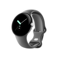 Google Pixel Watch - Silber poliert - intelligente Uhr mit Band