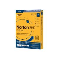 Norton 360 Deluxe - Box-Pack (1 Jahr) - 5 Peripheriegeräte, 50 GB Cloud-Speicherplatz