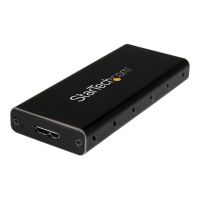 StarTech.com SSD Festplattengehäuse für M.2 Festplatten - USB 3.1 Type C - NGFF - USB C Kabel - USB 3.1 Case auf M2 Adapter - Speichergehäuse - M.2 - SATA 6Gb/s - 600 MBps - USB 3.1 (Gen 2)