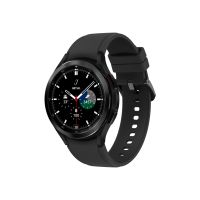 Samsung Galaxy Watch4 Classic - 46 mm - schwarz - intelligente Uhr mit Ridge Sport Band - Flouroelastomer - schwarz - Anzeige 3.46 cm (1.4")