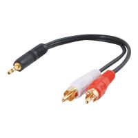 C2G Value Series Y-Cable - Audio-Adapter - mini-phone stereo 3.5 mm männlich zu RCA männlich