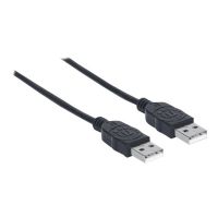 Manhattan USB-A to USB-A Cable, 1m, Male to Male, 480 Mbps (USB 2.0)