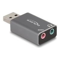 Delock Adapter USB-A auf Kopfhöreranschluss