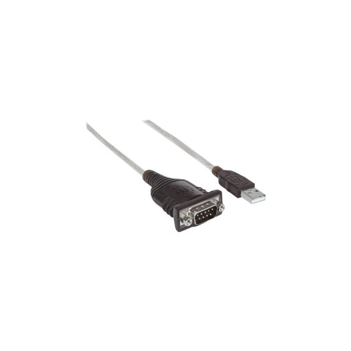 Manhattan Usb A To Serial Converter Cable 45cm Male To Male Serialrs232comdb9 Prolific Pl 5727