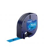 Dymo LetraTAG - Kunststoff - Blau - Rolle (1,2 cm x 4 m)