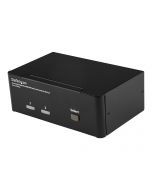 StarTech.com 2 Port Dual DisplayPort USB KVM Switch mit Audio