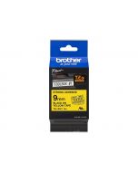 Brother TZe-S621 - Extra starker Klebstoff - Schwarz auf Gelb - Rolle (0,9 cm x 8 m)