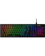 HP HyperX Alloy Origins – mechanische Gaming-Tastatur – HX Aqua (US-Layout), Volle Größe (100%), Kabelgebunden, USB, Mechanischer Switch, RGB-LED, Schwarz