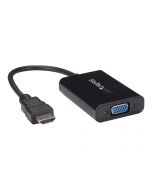 StarTech.com HDMI auf VGA Video Konverter / Wandler mit 2 Kanal Audio - hd zu VGA adapter 1080p - max. Auflösung 1920x1080 - Videoadapter - HDMI männlich zu HD-15 (VGA)