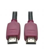 Tripp P569-006-CERT 4K HDMI-Kabel mit Ethernet (Stecker/Stecker) – 4K 60 Hz, mit speziellen, fest in die Anschlüsse greifenden Steckern, 1,83 m, 1,8 m, HDMI Typ A (Standard), HDMI Typ A (Standard), 4096 x 2160 Pixel, 18 Gbit/s, Schwarz, Magenta