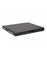 ROTRONIC-SECOMP Roline - Rack-Schieberegal - 350 mm tief, Tragfähigkeit 25 kg - Jet Black, RAL 9005 - 1U - 48.3 cm (19")