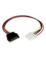 StarTech.com 30cm SATA auf Molex LP4 Stromadapter - Bu/St - Serial ATA zu 4pin Stromkabel Adapter - Netzteil - interne Stromversorgung, 4-polig (W)