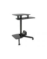 Eaton Tripp Lite Series Rolling Desk TV / Monitor Cart - Height Adjustable - Wagen (Befestigungen, Tastaturablage, Schraubenschlüssel, Bildschirmregal)