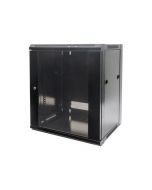 Intellinet Network Cabinet, Wall Mount (Standard), 6U, Usable Depth 260mm/Width 510mm, Black, Flatpack, Max 60kg, Metal & Glass Door, Back Panel, Removeable Sides, Suitable also for use on desk or floor, 19",Parts for wall install (eg screws/rawl plugs)