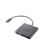 Dell Adapter USB-C to HDMI/DP with Power Pass-Through - Videoadapter - 24 pin USB-C männlich zu HDMI, DisplayPort, USB-C (nur Spannung)