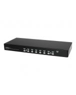 StarTech.com 8 Port 1U Rackmount USB KVM Switch Kit with OSD and Cables - Rack mount KVM - VGA KVM Switch - 8 Port KVM Switch (SV831DUSBUK)