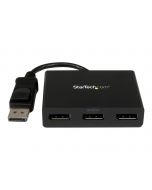 StarTech.com 3-Port Multi Monitor Adapter - DisplayPort 1.2 MST-Hub auf Dual 4K 30Hz & 1x 1080p - Video-Splitter für den erweiterten Desktop-Modus nur auf Windows-PCs - DP auf 3x DP-Monitore (MSTDP123DP)