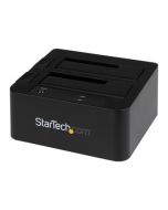 StarTech.com Dual-Bay USB 3.0 eSATA to SATA Hard Drive Docking Station, USB Hard Drive Dock, External 2.53.5 SATA IIIIII, SSDHDD Docking Station, Hot-Swap Hard Drive Bays - Top-Loading - Speicher-Controller - 2.5", 3.5" (6.4 cm, 8.9 cm)