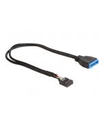 Delock Internes USB-Kabel - 9-poliger USB-Header (W)