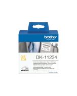 Brother DK11234 - Papier - selbstklebend - Schwarz auf Weiß - 60 x 86 mm 260 Etikett(en) (1 Rolle(n)