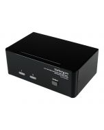 StarTech.com Dual DVI VGA 2 Port Monitor Audio Switch 2-fach KVM Umschalter USB 2.0 1920x1200 - 2 x USB 2.0 4 x DVI-I 4 x Klinke (Buchse)