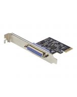 StarTech.com 1 Port PCIe-Erweiterungskarte - PCI-Express zu Parallele Schnittstellenkarte - Desktop-Erweiterungs-LPT-Controller für Drucker, Scanner & Plotter - SPP/ECP - Standard/Low Profile (PEX1P2)