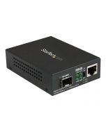 StarTech.com Gigabit Ethernet LWL / Glasfaser Medienkonverter mit SFP - 1000 Mbit/s Multimode Gigabit Ethernet Medienkonverter - Medienkonverter - 1GbE - 10Base-T, 1000Base-LX, 1000Base-SX, 100Base-TX, 1000Base-T - RJ-45 / SFP (mini-GBIC)