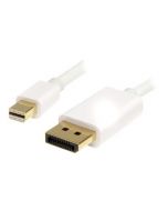 StarTech.com 2m Mini DisplayPort 1.2 auf DisplayPort Adapterkabel - mDP zu DP 4k x 2k Kabel - St/St - Weiß - DisplayPort-Kabel - Mini DisplayPort (M)