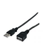 StarTech.com 1,8m USB 2.0 A Verlängerungskabel - Stecker / Buchse - USB Verlängerung - Schwarz - USB-Verlängerungskabel - USB (M)