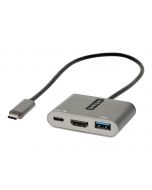 StarTech.com USB-C Multiport Adapter, USB-C auf HDMI 4K Anschluss, 100W PD, USB 3.0 Hub 5Gbit/s (1xTyp-C/ 1xA)