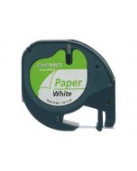 Dymo LetraTAG - Papier - Schwarz auf Weiß - Rolle (1,2 cm x 4 m)