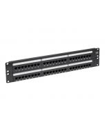 Eaton Tripp Lite Series 48-Port Cat6 Cat5 Patch Panel Rackmount 110 Punch Down RJ45 Ethernet 1URM 568B - Patch Panel - CAT 6 - 48.3 cm (19")