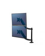 Fellowes Platinum Monitor Arm - Befestigungskit für 2 Monitore (einstellbarer Arm)