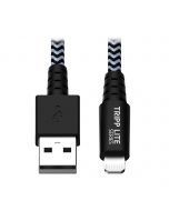 Tripp M100-003-HD Hochbelastbares USB-A-zu-Lightning Sync-/Ladekabel, MFi-zertifiziert - Stecker/Stecker, USB 2.0, 0,91 m, 0,9 m, Lightning, USB A, Männlich, Männlich, Schwarz