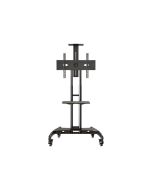 Peerless Tru Vue TRVT561 Mobile Height Adjustable Trolley - Wagen - für LCD-Display - mattschwarz - Bildschirmgröße: 81.3-190.5 cm (32"-75")