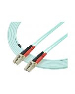 StarTech.com 3m Fiber Optic Cable - 10 Gb Aqua - Multimode Duplex 50/125 - LSZH - LC/LC - OM3 - LC to LC Fiber Patch Cable - Patch-Kabel - LC Multi-Mode (M)