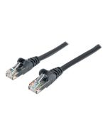 Intellinet Network Patch Cable, Cat6, 2m, Black, CCA, U/UTP, PVC, RJ45, Gold Plated Contacts, Snagless, Booted, Lifetime Warranty, Polybag - Patch-Kabel - RJ-45 (M)