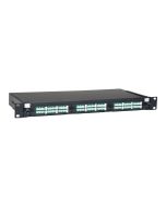 Eaton Tripp Lite Series 36-Port LC/LC Rackmount Fiber Enclosure Feed Through Patch Panel 1U - Patch Panel - Rack montierbar - LC x 36 - Schwarz - 1U - 48.3 cm (19")