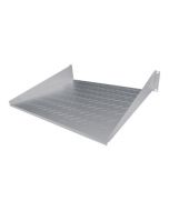 Intellinet 19" Cantilever Shelf, 2U, 2-Point Front Mount, 400mm Depth, Vented, Max 25kg, Grey, Three Year Warranty - Rack - Regal - Grau, RAL 7035 - 2U - 48.3 cm (19")